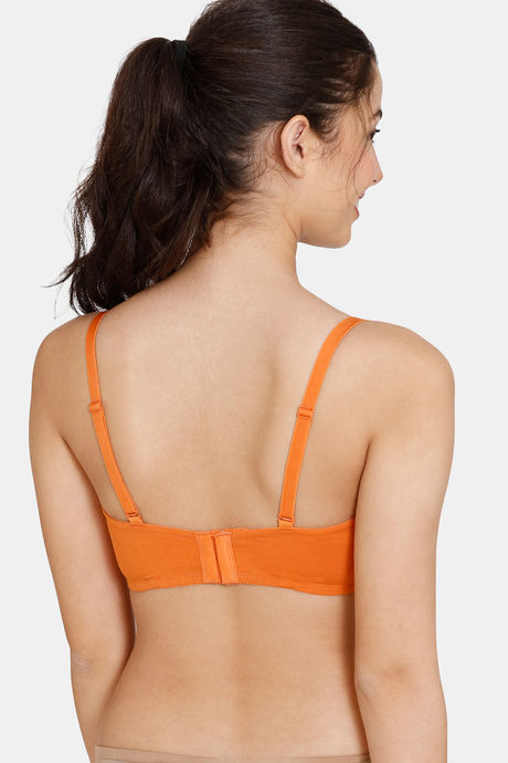 Zivame Beautiful Basics Padded Wired Medium Coverage Strapless Bra - Apricot Orange2 — image 3